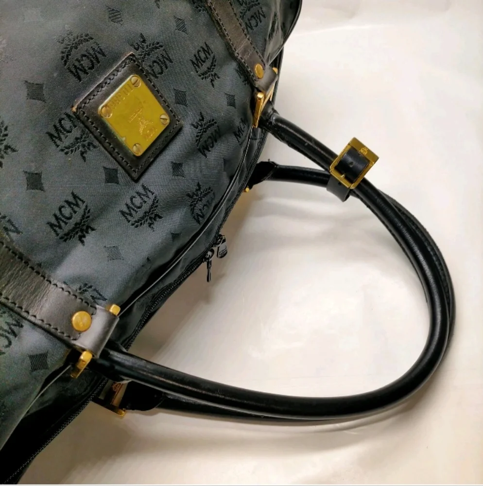 MCM 22" Ottomar Weekender Bag in Black Lairetos Jacquard - Picture 4 of 9